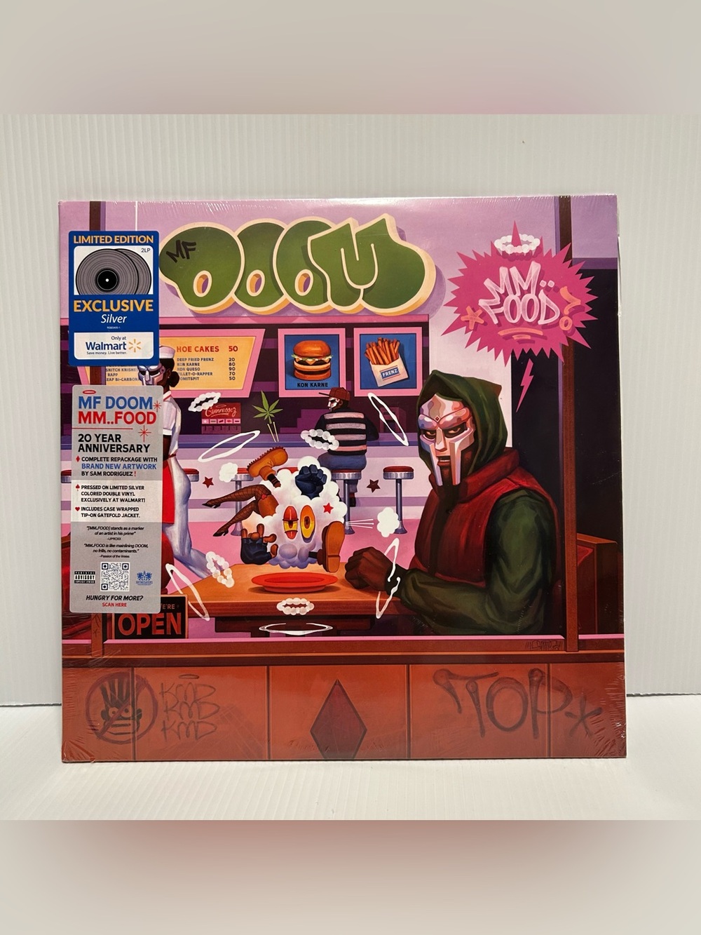 MF Doom MM Food 2 LP Vinyl Walmart Exclusive Silver 20 Year Anniv Explicit NEW